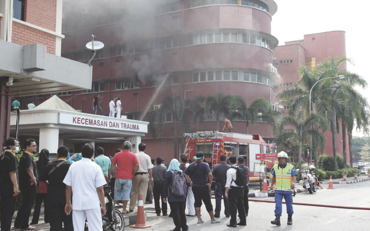 Sultanah Aminah Hospital fire in Johor
